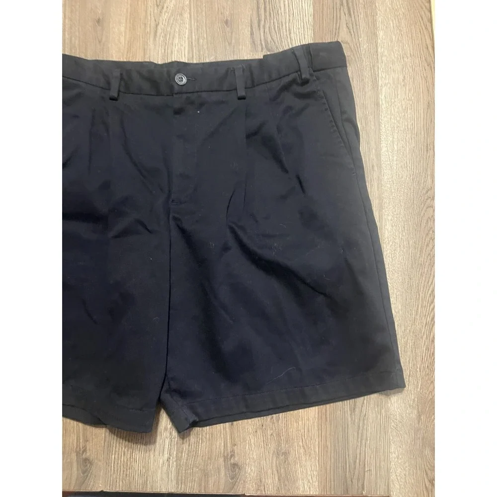 Eddie Bauer Short, Men's Size 42, Black, Dress Shorts, Pleated
